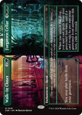 [341]【EN】【FOIL】■ボーダーレス■収納室+忘れられた地下室/Walk-In Closet+Forgotten Cellar【DSK】[M][緑]