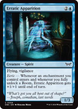 [054]【EN】うつろう亡霊/Erratic Apparition【DSK】[C][青]