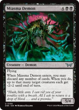 [109]【EN】瘴気の悪魔/Miasma Demon【DSK】[U][黒]