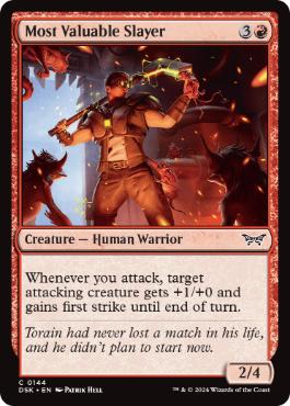 [144]【EN】最優秀殺害者/Most Valuable Slayer【DSK】[C][赤]