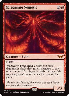 [157]【EN】叫ぶ宿敵/Screaming Nemesis【DSK】[M][赤]