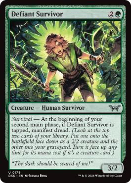 [175]【EN】果敢な生存者/Defiant Survivor【DSK】[U][緑]