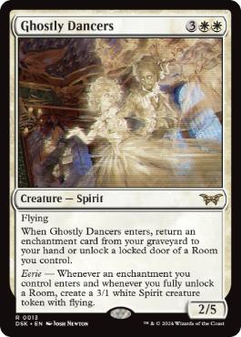 [013]【EN】【FOIL】亡者の踊り手/Ghostly Dancers【DSK】[R][白]