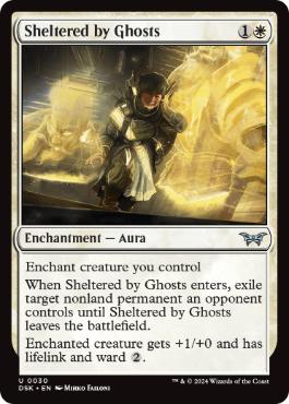 [030]【EN】【FOIL】幽霊による庇護/Sheltered by Ghosts【DSK】[U][白]