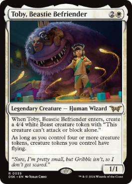 [035]【EN】【FOIL】けだものの友、トビー/Toby, Beastie Befriender【DSK】[R][白]