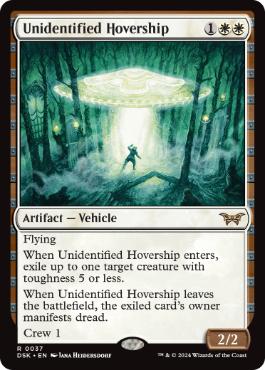 [037]【EN】【FOIL】未確認浮遊船/Unidentified Hovership【DSK】[R][白]