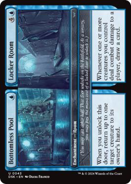 [043]【EN】【FOIL】底なしプール+更衣室/Bottomless Pool+Locker Room【DSK】[U][青]