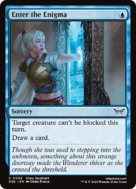 [052]【EN】【FOIL】謎への突入/Enter the Enigma【DSK】[C][青]