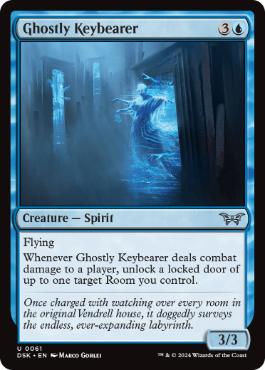 [061]【EN】【FOIL】亡者の鍵持ち/Ghostly Keybearer【DSK】[U][青]