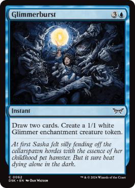 [062]【EN】【FOIL】光霊噴出/Glimmerburst【DSK】[C][青]