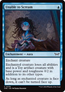 [078]【EN】【FOIL】声も出せない/Unable to Scream【DSK】[C][青]