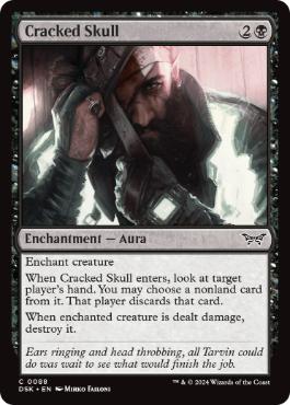 [088]【EN】【FOIL】ひび割れた頭蓋骨/Cracked Skull【DSK】[C][黒]