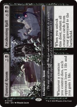 [100]【EN】【FOIL】葬儀場+復活の間/Funeral Room+Awakening Hall【DSK】[M][黒]