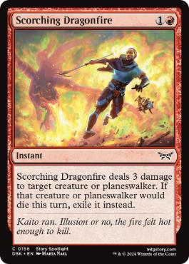 [156]【EN】【FOIL】焦熱の竜火/Scorching Dragonfire【DSK】[C][赤]