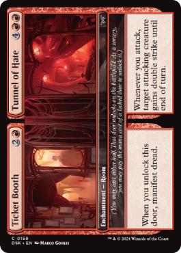 [158]【EN】【FOIL】券売所+憎悪のトンネル/Ticket Booth+Tunnel of Hate【DSK】[C][赤]