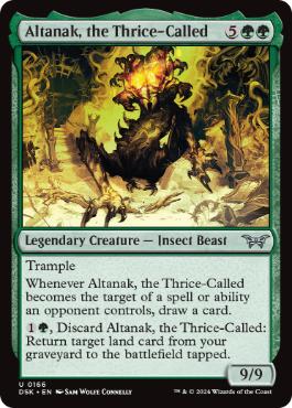 [166]【EN】【FOIL】三度呼ばれ、アルタナク/Altanak, the Thrice-Called【DSK】[U][緑]