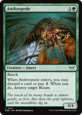[167]【EN】【FOIL】人百足/Anthropede【DSK】[C][緑]