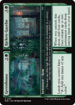 [181]【EN】【FOIL】温室+がたつく展望台/Greenhouse+Rickety Gazebo【DSK】[U][緑]