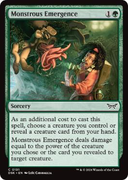 [191]【EN】【FOIL】怪物的出現/Monstrous Emergence【DSK】[C][緑]