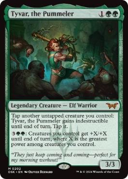 [202]【EN】【FOIL】猛打者、タイヴァー/Tyvar, the Pummeler【DSK】[M][緑]
