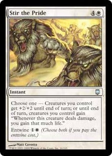 [016]【EN】【FOIL】一族の奮起/Stir the Pride【DST】[U][白]