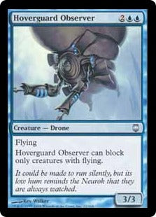 [022]【EN】【FOIL】空護りの観察者/Hoverguard Observer【DST】[U][青]