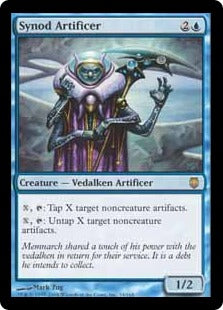 [034]【EN】【FOIL】教議会の工匠/Synod Artificer【DST】[R][青]