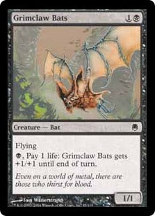[045]【EN】薄黒爪のコウモリ/Grimclaw Bats【DST】[C][黒]