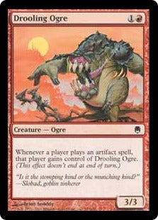 [058]【EN】【FOIL】よだれ垂らしのオーガ/Drooling Ogre【DST】[C][赤]