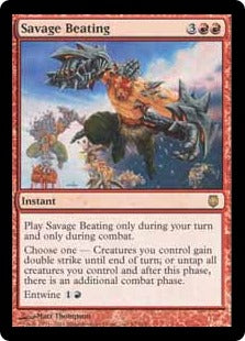 [067]【EN】【FOIL】凶暴な打撃/Savage Beating【DST】[R][赤]