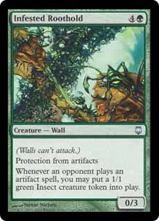 [076]【EN】【FOIL】寄生された根張り/Infested Roothold【DST】[U][緑]