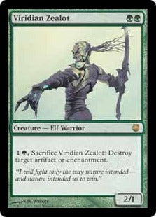 [090]【EN】ヴィリジアンの盲信者/Viridian Zealot【DST】[R][緑]