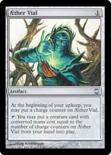 [091]【EN】【FOIL】霊気の薬瓶/AEther Vial【DST】[U][茶]