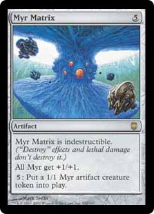 [132]【EN】【FOIL】マイアのマトリックス/Myr Matrix【DST】[R][茶]