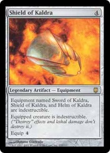 [139]【EN】【FOIL】カルドラの盾/Shield of Kaldra【DST】[R][茶]