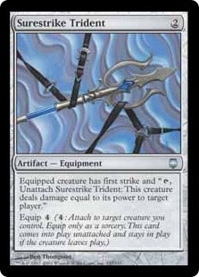 [147]【EN】【FOIL】必殺の三叉矛/Surestrike Trident【DST】[U][茶]