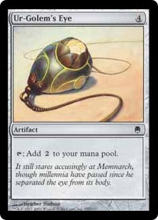 [155]【EN】【FOIL】ウル＝ゴーレムの目/Ur-Golem's Eye【DST】[C][茶]