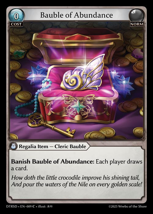 [009]【EN】Bauble of Abundance【DTRSD】[C][Norm]