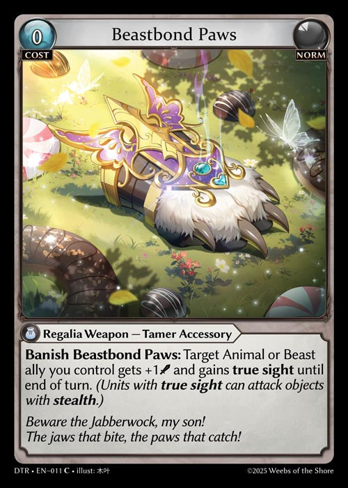 [011]【EN】【FOIL】Beastbond Paws【DTR】[C][Norm]