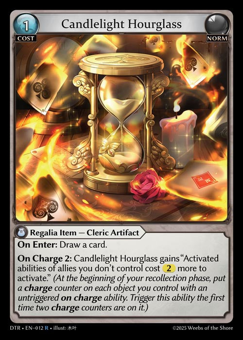 [012]【EN】【FOIL】Candlelight Hourglass【DTR】[R][Norm]