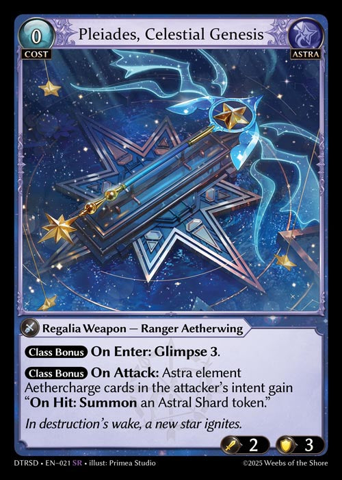 [021]【EN】Pleiades, Celestial Genesis【DTRSD】[SR][Astra]