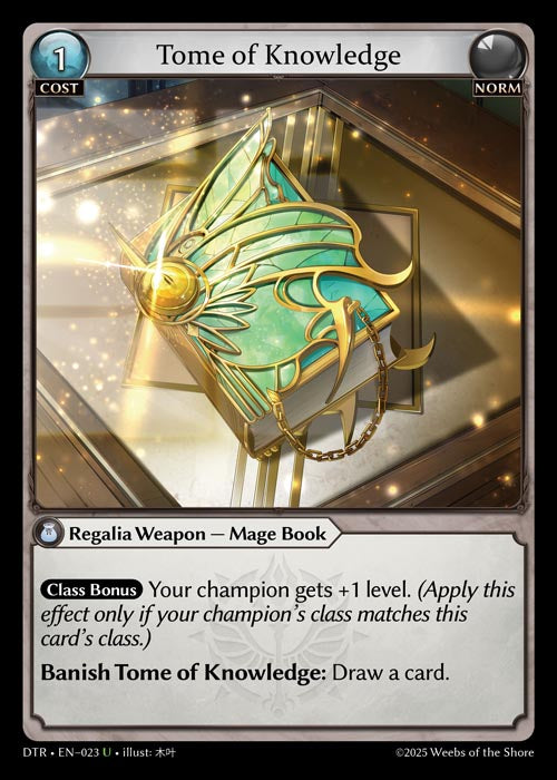 [023]【EN】【FOIL】Tome of Knowledge【DTR】[U][Norm]