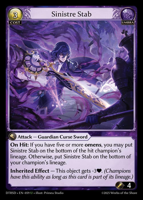 [059]【EN】Sinistre Stab【DTRSD】[U][Umbra]