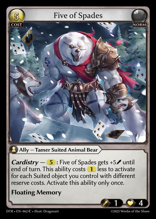 [062]【EN】【FOIL】Five of Spades【DTR】[C][Norm]