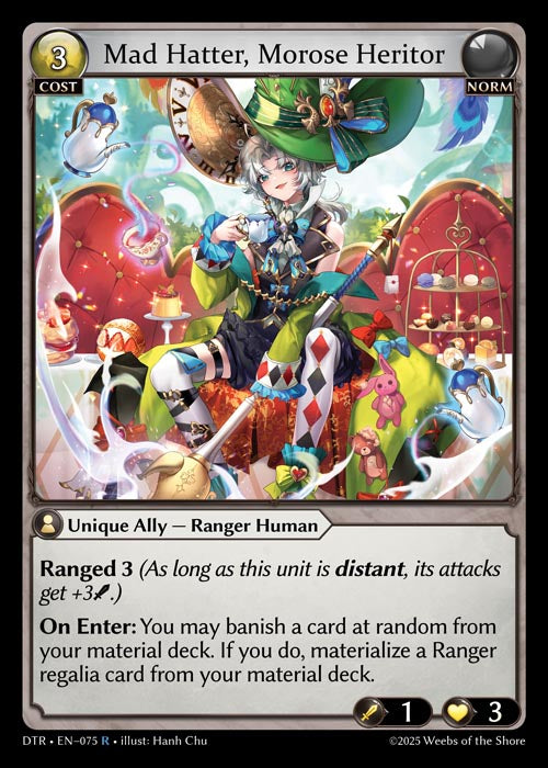 [075]【EN】Mad Hatter, Morose Heritor【DTR】[R][Norm]