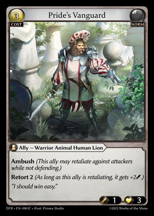 [080]【EN】【FOIL】Pride's Vanguard【DTR】[C][Norm]