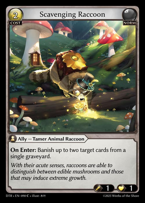 [090]【EN】【FOIL】Scavenging Raccoon【DTR】[C][Norm]