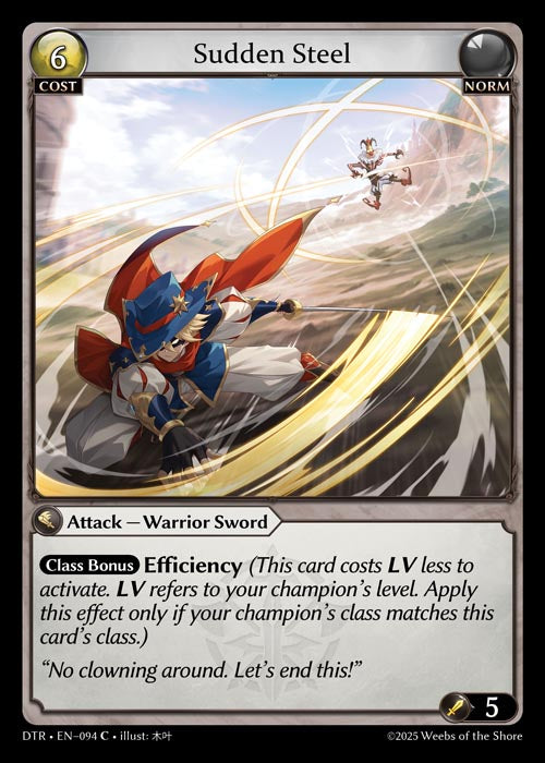 [094]【EN】【FOIL】Sudden Steel【DTR】[C][Norm]