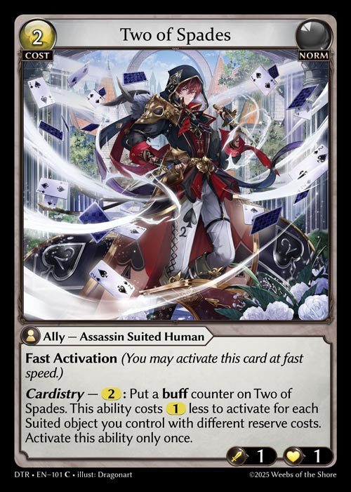 [101]【EN】【FOIL】Two of Spades【DTR】[C][Norm]