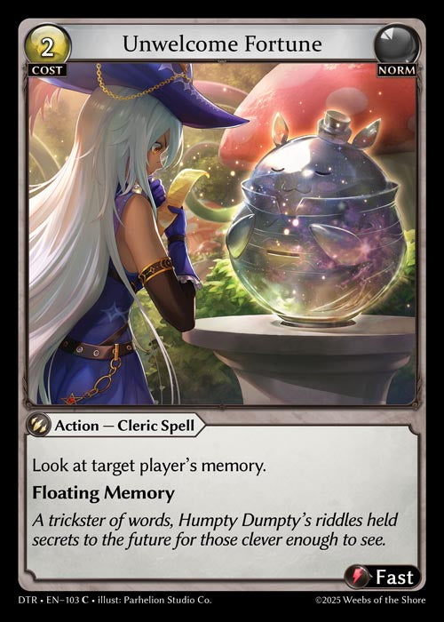 [103]【EN】Unwelcome Fortune【DTR】[C][Norm]
